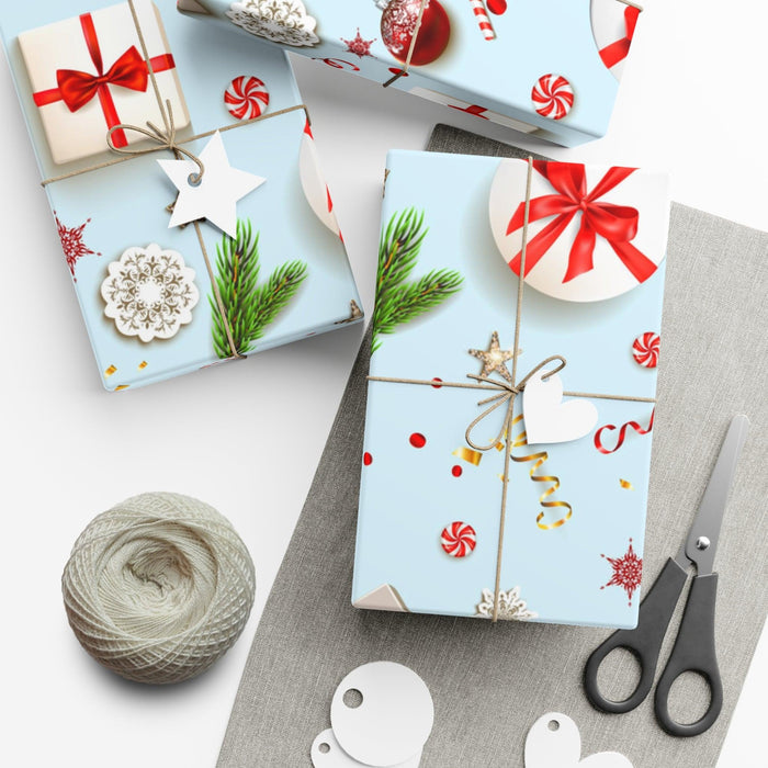 Elite Christmas 3D Customizable Gift Wrap Paper - Personalized Matte & Satin Finishes