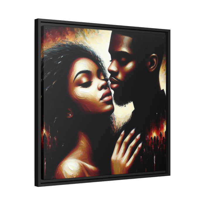 Elegant Matte Love Story Wall Art with Sustainable Materials