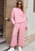 Trendy Pink Quilted Lounge Set - Elevate Your Comfort and Style