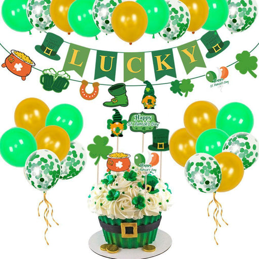 St. Patrick's Day Shamrock Balloon Decoration Set: Festive Party Essentials