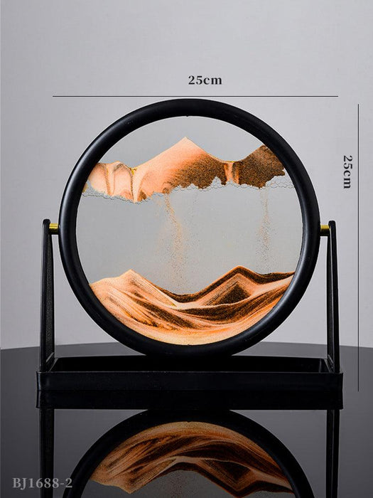 Mesmerizing 3D Glass Quicksand Art for a Tranquil Environment