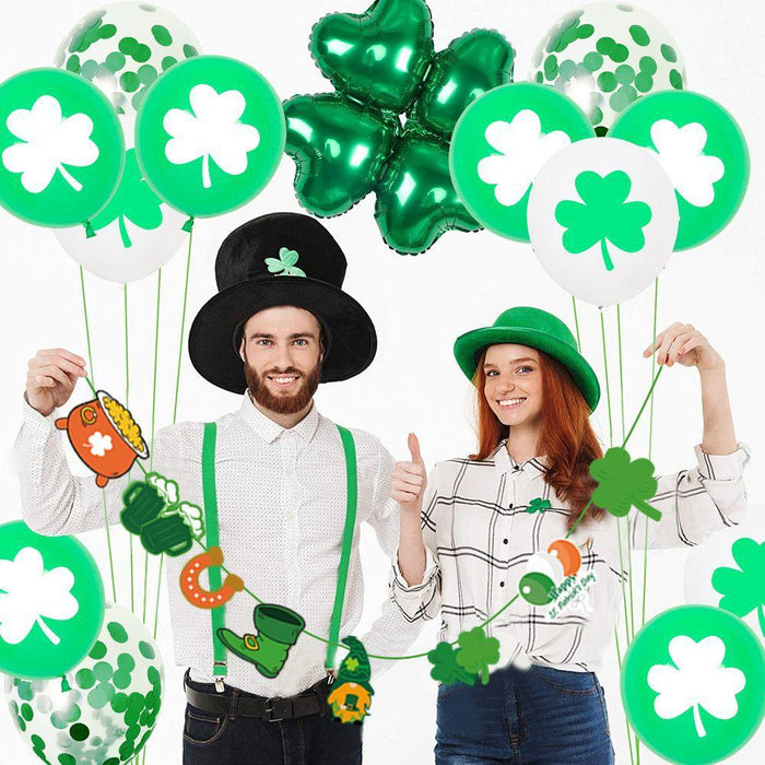 St. Patrick's Day Shamrock Balloon Decoration Set: Festive Party Essentials