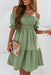 Allure-Enhancing Off-Shoulder Mini Dress with Textured Shirred Detailing