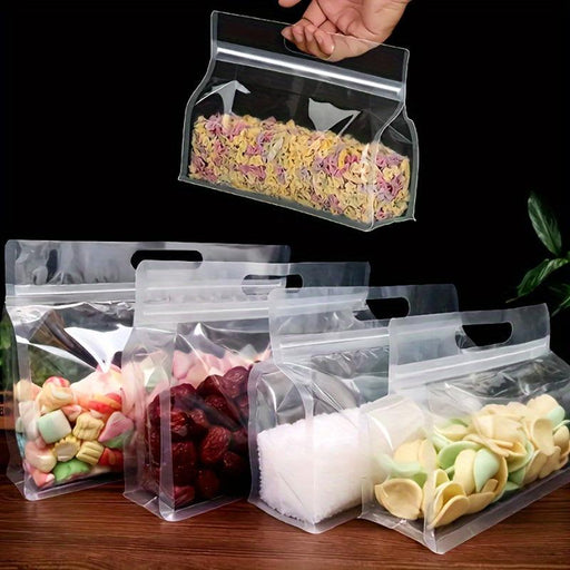 50-Pack Octagonal Reusable Zip Bags for Food Storage