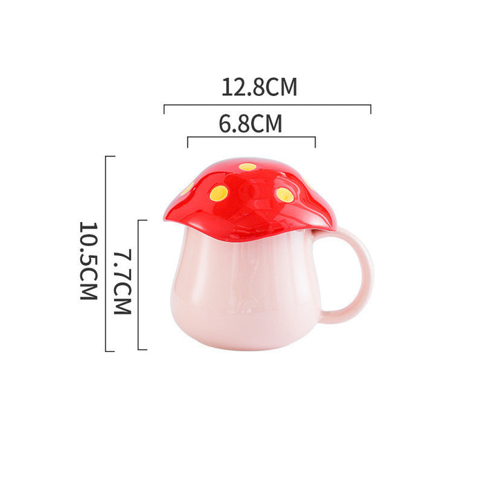 Creative Mushroom Ceramic Cup Student Lovers Cup