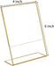 Elegant Gold Acrylic Sign Holder Set for Versatile Display Options