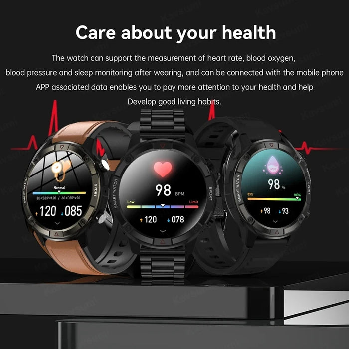 Stylish Smartwatch with HD AMOLED Screen, Bluetooth Calling, Health Monitoring & Huawei True Wireless Earbuds