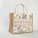 Customizable 100-Piece Eco-Friendly Jute Beach Bag Set for Events and Boutiques