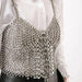 Glistening Sequin Tank Top with Glamorous Rhinestone Body Chain - Perfect for Night Out