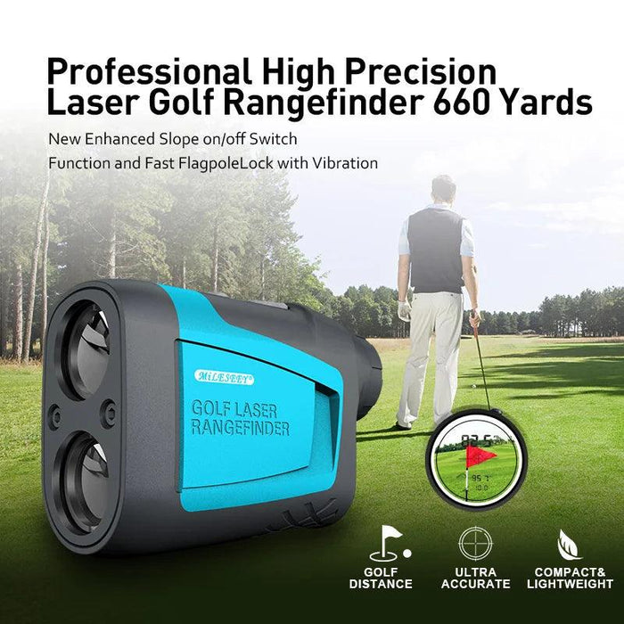 Mileseey Precision Golf Laser Rangefinder Telescope - 600M Measurement, 6X Monocular for Golf, Sports & Hunting