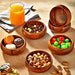 Urve Artisan Acacia Wood Mini Bowls for Dips and Treats (Available in Sets of 6 or 12)