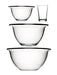 4-Piece Versatile Meal Prep Glass Bowl Set for Salads, Soups, and Noodles