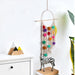 European Plush Ball Tassel Tapestry - Colorful Cotton Wall Hanging