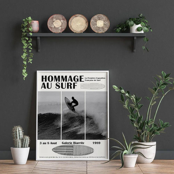 Coastal Vibes: Modern Surfing Art Print for Chic Beach House Decor