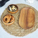 Elegant Handcrafted Acacia Wood Snack and Dip Bowl Set – 3-Piece Dining Collection