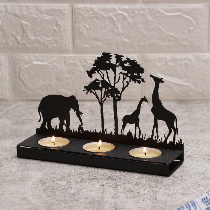 Wrought Iron Laser Cut Candle Holder – Stylish Tealight Decor for Home and Gifts