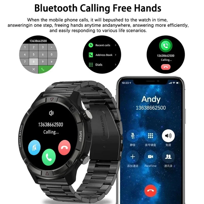 Premium Smartwatch with HD AMOLED Display, Bluetooth Calling, Health Tracking & Huawei True Wireless Earbuds