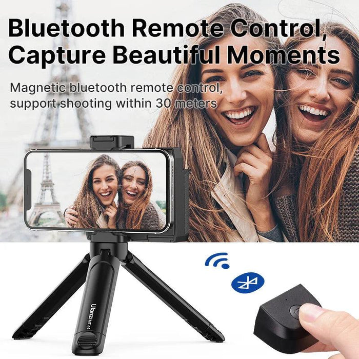 Smartphone Photography Upgrade Kit with Wireless Remote & Built-in Makeup Mirror