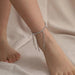 Glamorous Rhinestone High Heel Ankle Bracelet for Fashion-Forward Women