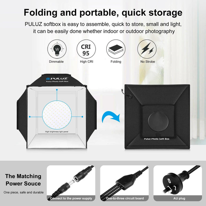 Portable Photography Softbox Studio Kit with Four Vibrant Backdrops