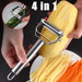 Stainless Steel Double-Head Vegetable Peeler - Multi-Functional Fruit and Vegetable Slicer and Julienner