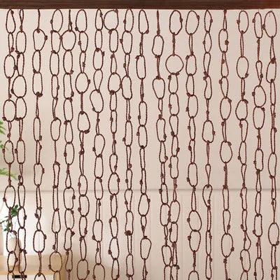 Natural Handmade Corn Straw Room Divider - Eco-Friendly Reed Curtain Screen