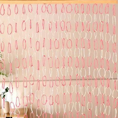 Natural Handmade Corn Straw Room Divider - Eco-Friendly Reed Curtain Screen