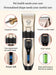 Whisper-Quiet Pet Grooming Clippers Set for Dogs and Cats