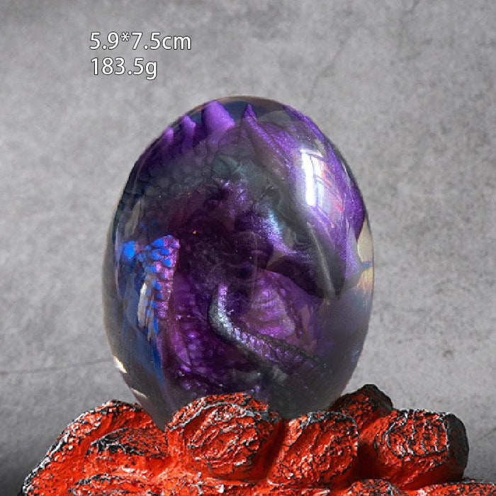 Mystical Fantasy Dragon Egg Resin Decor