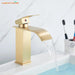 Modern Black Waterfall Faucet with Chrome Accents for Stylish Bathrooms