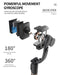 Smartphone Gimbal Stabilizer Kit with Bluetooth Tripod, Selfie Stick, and Remote Control