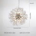 Elegant Modern LED Crystal Dandelion Chandelier - Stylish Lighting Solution for Home