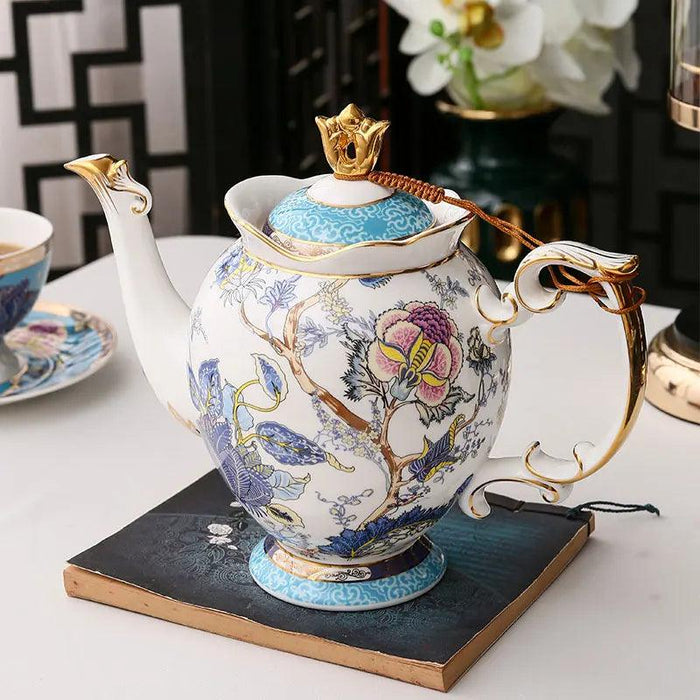 Elegant European Fine Bone China Tea and Coffee Service Set