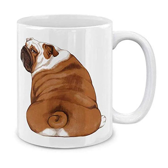 Playful English Bulldog Ceramics Coffee Mug - 11 OZ Fun Gift for Animal Lovers