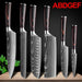 Premium 7CR17 Japanese Laser Damascus Culinary Knife Set - Chef, Santoku, Cleaver, Slicing & Utility Options