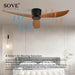 Modern Black and White Remote-Controlled Low Profile Ceiling Fan - 30W DC Motor - No Light - Sleek Design - 220V