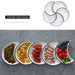 Moonlit Petal Ceramic Plate Set - Artistic Tableware for Dining and Snacking