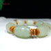 Natural Hetian Jade Lucky Amulet Bracelet