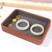 Elegant Genuine Leather Organizer Tray for Jewelry, Cosmetics, and Keys