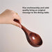 Chic Chestnut Wood Extended Handle Soup Ladle - Sophisticated Cooking Spoon for Your Culinary Space