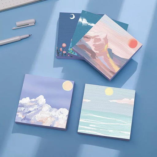 Serene Landscapes Sticky Note Pads for Effortless Organization