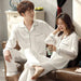 Elegant Ice Silk Pajama Set for Couples - Luxurious Sleepwear for Him and Her