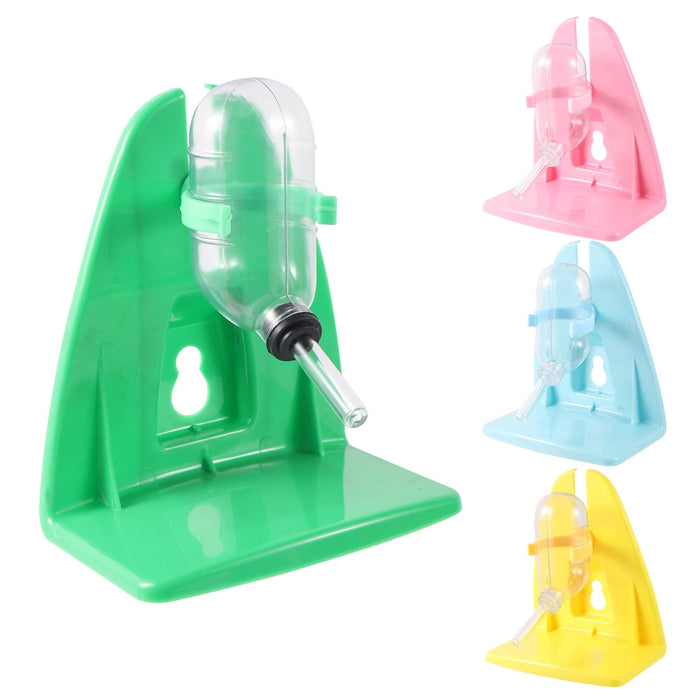 Colorful Hanging Water Dispenser for Small Pets - Leak-Proof Cage Accessory