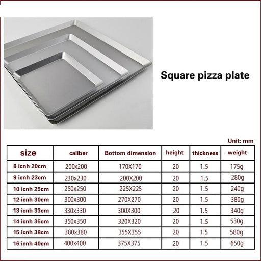 Premium Aluminum Pizza Baking Tray - Essential Tool for Home Chefs