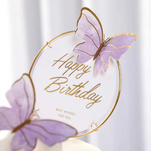 Enchanting Butterfly and Floral Cake Decoration Kit for Celebrations - Unique Baking Accessories