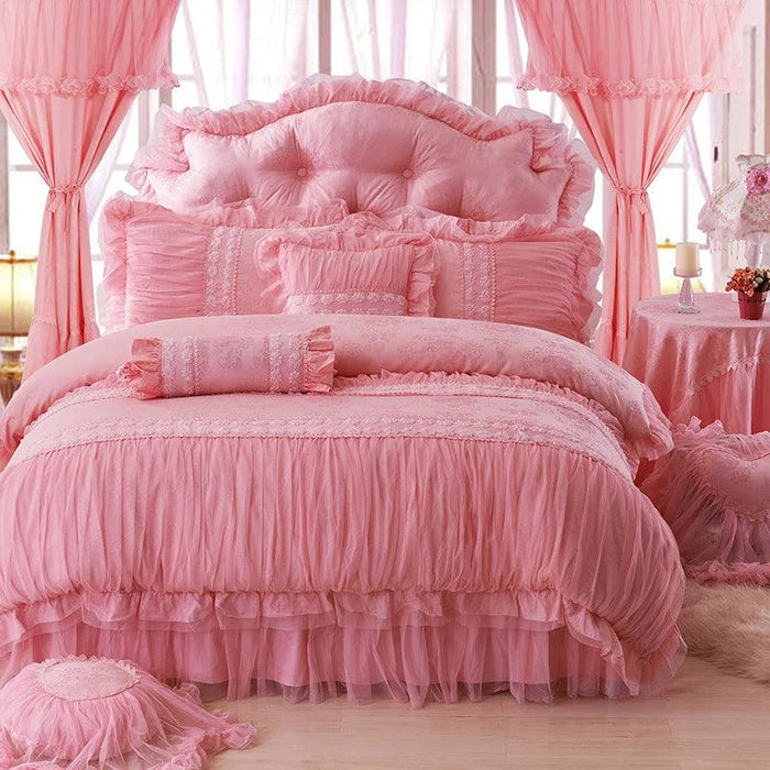 Lace Flowers Princess Bedding Set