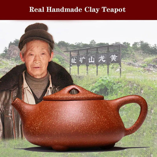 Exquisite 240CC Handmade Zisha Teapot Set for Authentic Puer Tea Experience