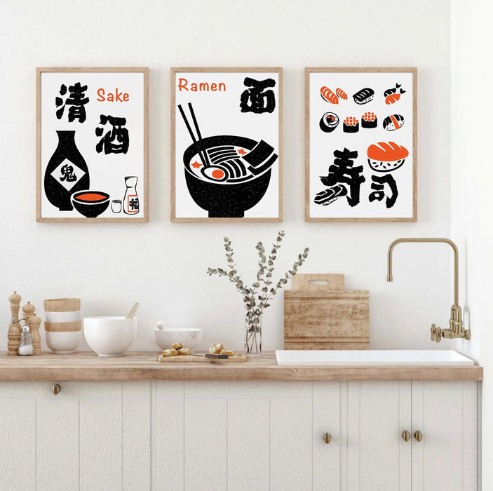 Savor the Art of Japan: Stunning Culinary Wall Prints for Food Aficionados