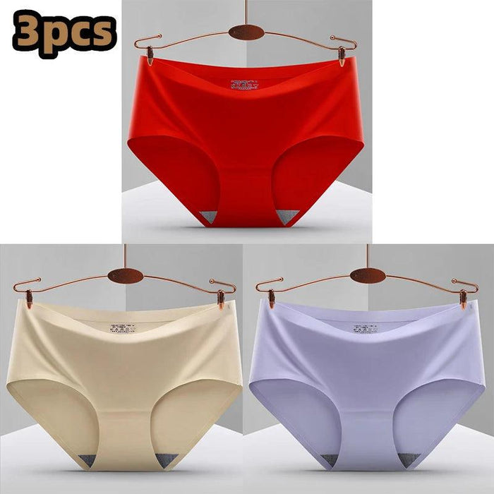 Ultimate Comfort 3-Pack Women's Seamless Hipster Briefs - Invisible Raw-Cut Underwear