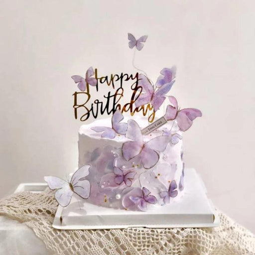 Enchanting Butterfly and Floral Cake Decoration Kit for Celebrations - Unique Baking Accessories